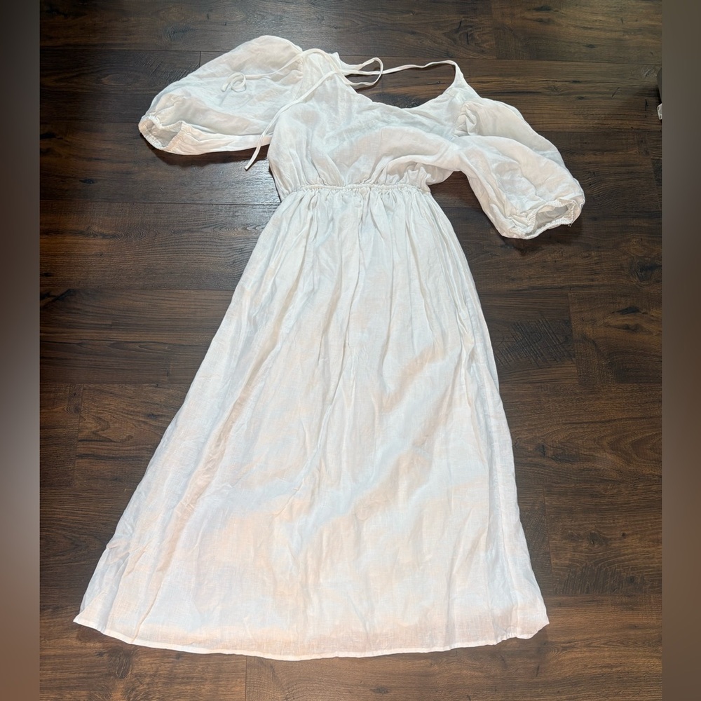 Elegant White Women's Dress